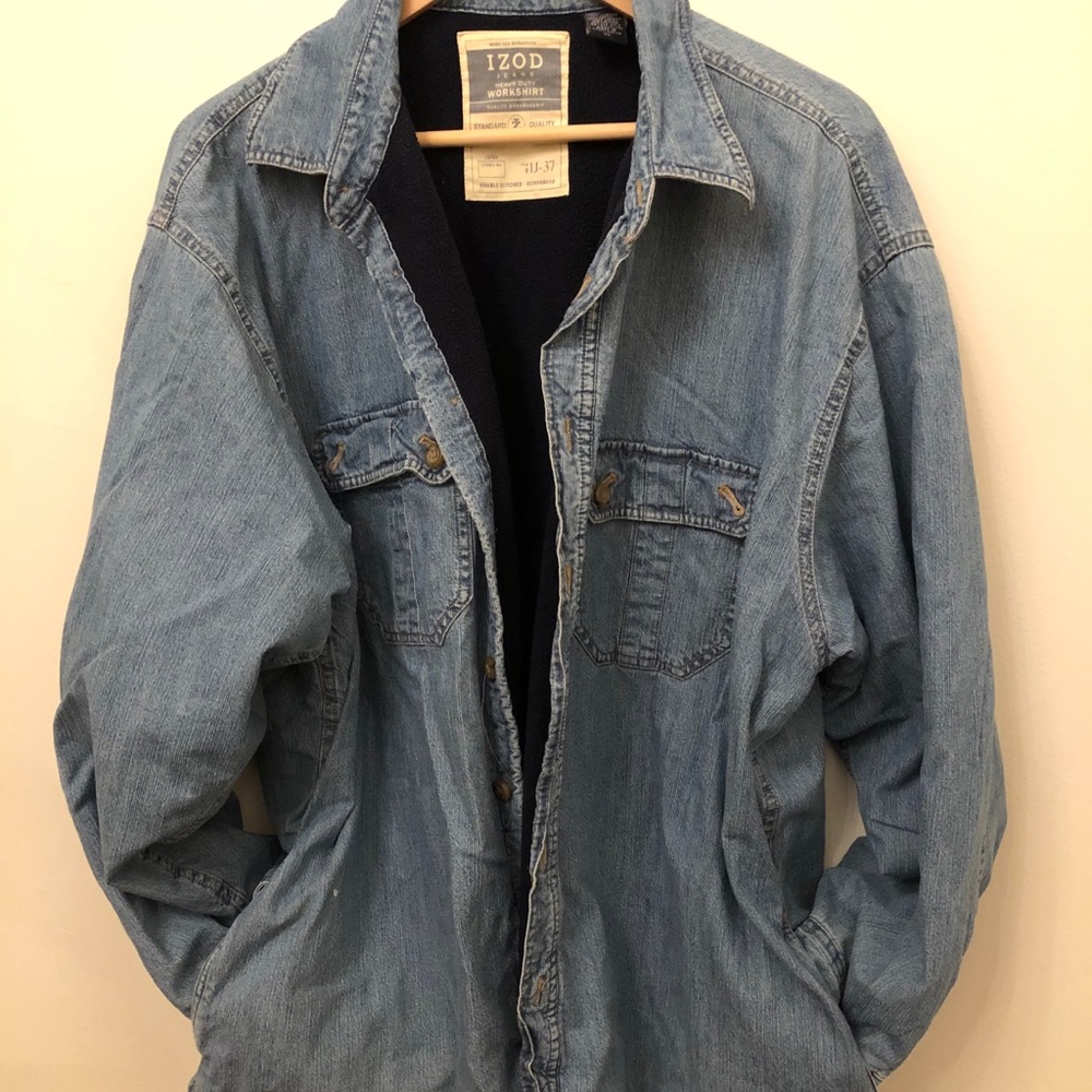 Izod heavy duty work shirt fully lined